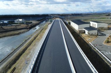 鍋田ふ頭進入道路弥富市道部道路整備工事